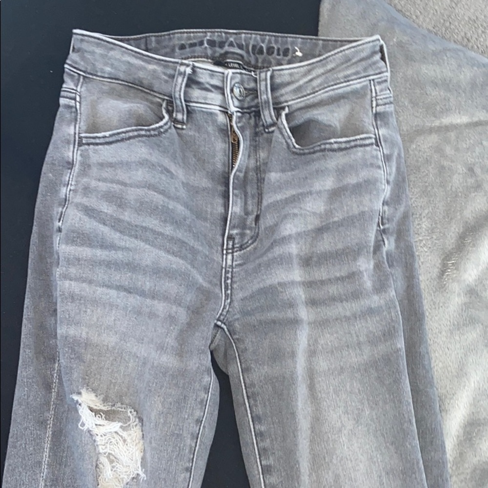 grey/black wash tint jeans